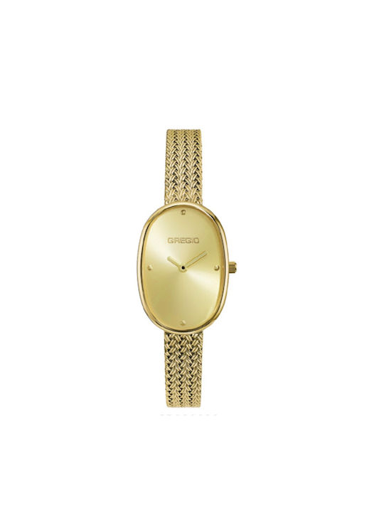 Watch with Gold Metal Bracelet