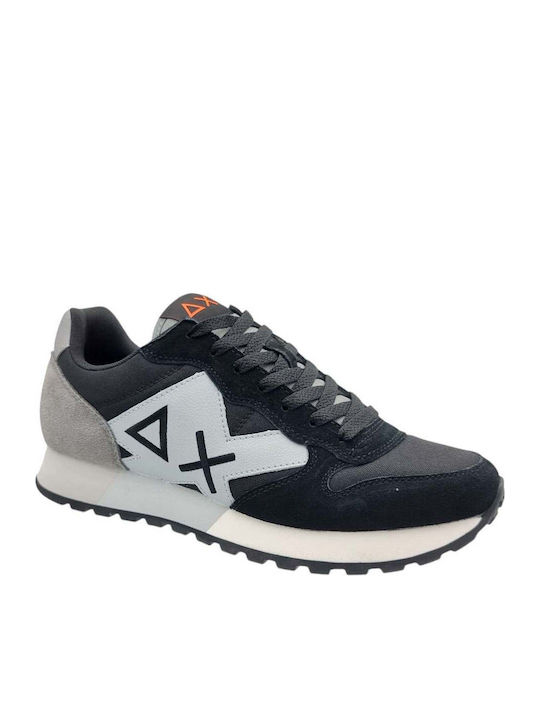 Sun 68 Sneakers Basse Z44114 In Pelle Scamosciata E Nylon - Verde