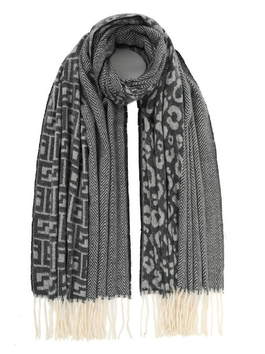 Doca Women's Wool Scarf Gray