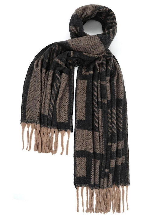 Doca Women's Wool Scarf Black