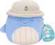 Anna Club Jucărie De Plus Squishmallows Balena Samir Pentru 3+ Ani 19 Cm
