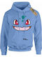 Дамски суитшърт Takeposition H-cool Pokemon Bulbasaur Face светлосин 907-1391-03