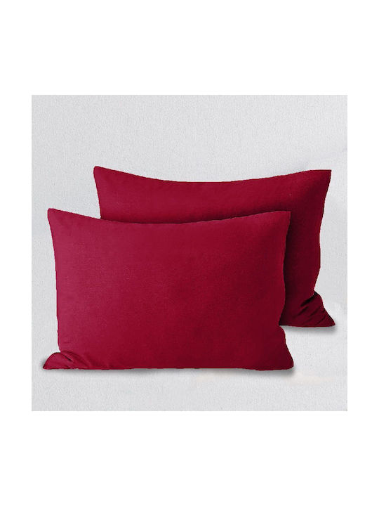 Isadore Lorraine Kissenbezug-Set Bordeaux 50x70cm.