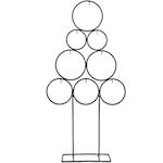 Atmosphera Christmas Decorative Tree Metal Blac...