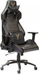 Yenkee YGC 110GD ONYX Artificial Leather Gaming Chair with Adjustable Arms Black