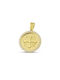 Themelidis Jewels Charm Фулактó Константин с Камъни от Жълто Злато 14 Карата с Зиркон