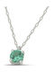 Themelidis Jewels Necklace from 14K White Gold with Zircon Turquoise