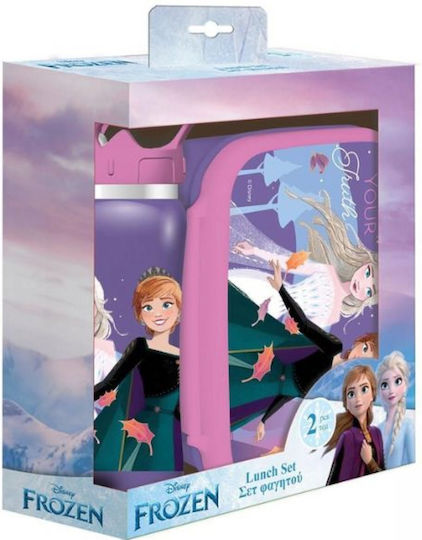 Must Team Ανοξείδωτο Παιδικό Σετ Φαγητού Frozen Μωβ
