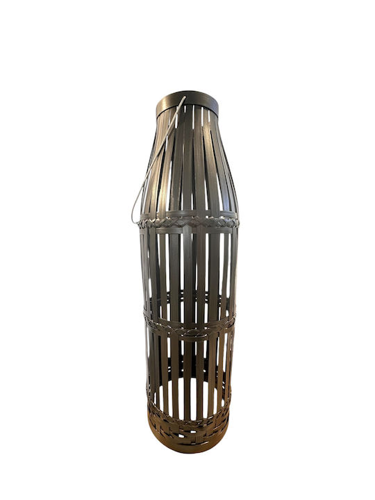 Wicker Lantern Black D15*60h Cm