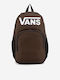 Vans Alumni Σχολική Τσάντα Πλάτης Γυμνασίου - Λυκείου Καφέ με Θήκη για Παγούρι