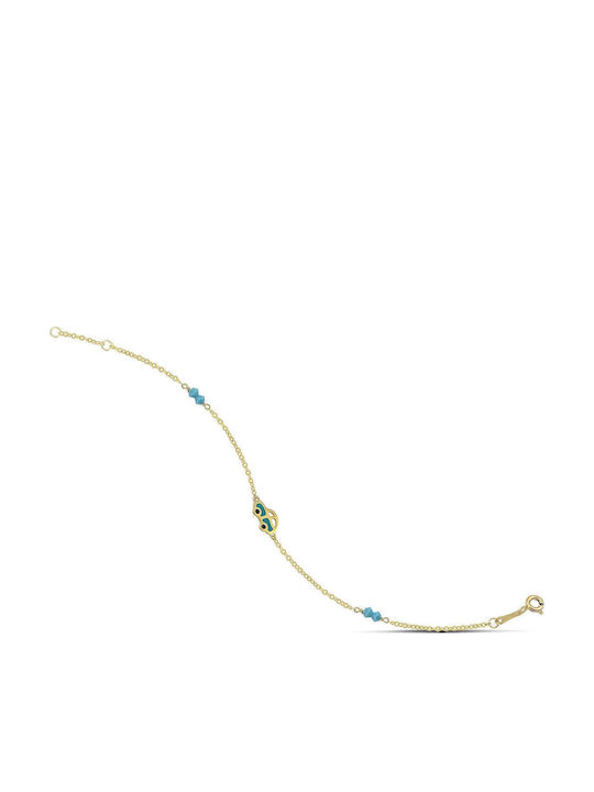 Themelidis Jewels Kids Bracelet from Gold 14K with Stones