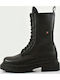 Leather Women's Ankle Boots Black