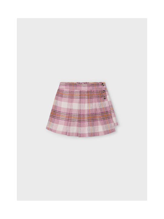 Mayoral Kids Skirt Checked Pink