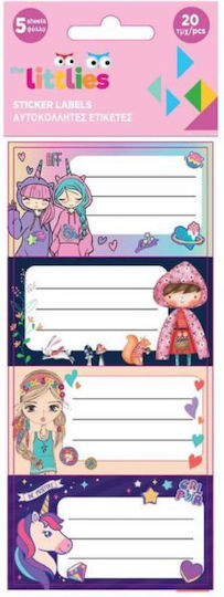 The Littlies 4 Sheets Notebook Labels 4 Pieces