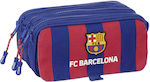 F.C. Barcelona Pencil Case with 3 Compartments Burgundy