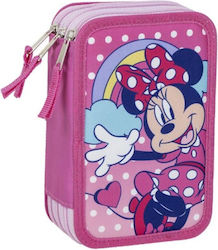 Τριπλή Κσετίνα Minnie Mouse Ροζ 12,5 X 6,5 X 19,5 Cm
