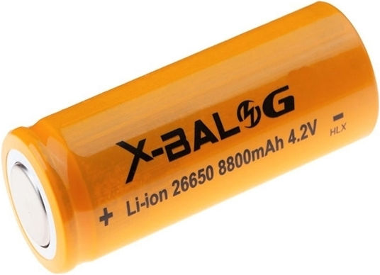 Επαναφορτιζόμενη Μπαταρία 26650 Li-ion 8800mAh 3.4V 1τμχ