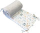 Maboo Minky Very Morning Bettumrandungen Klassisch Innerhalb White/Grey 30x180cm