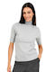 Doca Women's Sweater Turtleneck grey