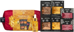 Apivita Skin Care Set for Moisturizing , Brightening & Firming with Face Oil , Face Cream , Face Mask & Eye Mask