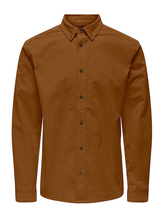 Only & Sons Μακρυμάνικo Κοτλέ Overshirt σε Κανο...