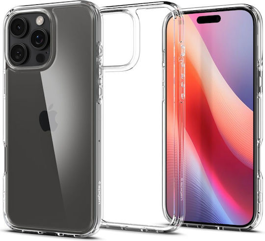 Spigen Ultra Hybrid Umschlag Rückseite Kunststoff 2mm Crystal Clear (iPhone 17 Pro / iPhone 16 Pro)