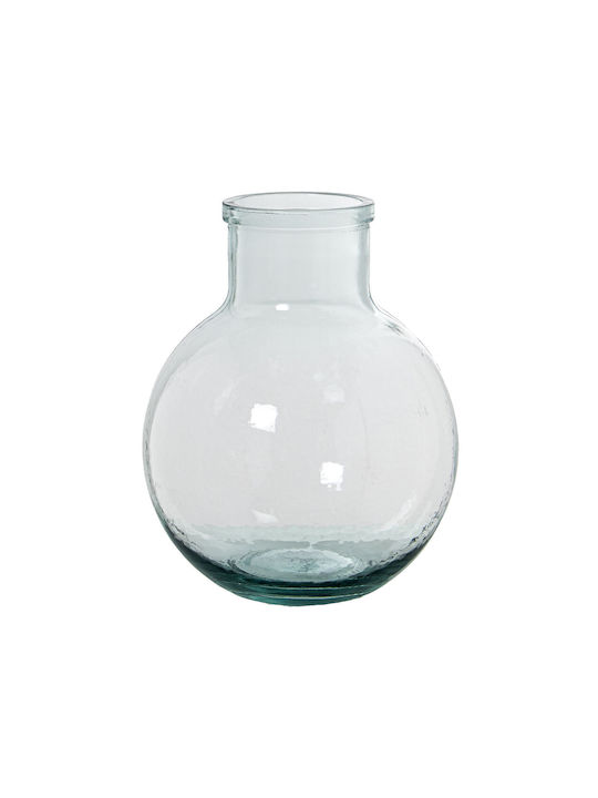 Recycelte Glasvase Alexandra House Living Transparent Kristall 23 X 22 X 31 Cm