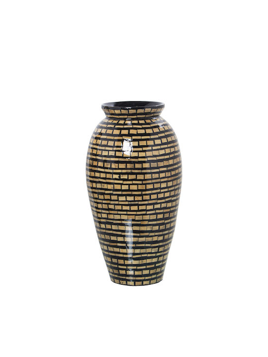 Vase Alexandra House Living Wood Bamboo 21 X 39 X 21 Cm