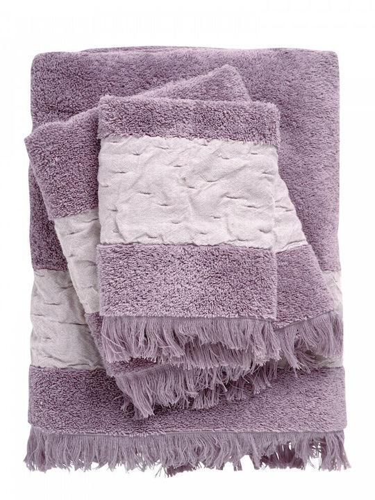 Das Home Badetuchset 3Stk 0744 Lilac Gewicht 550gr/m²