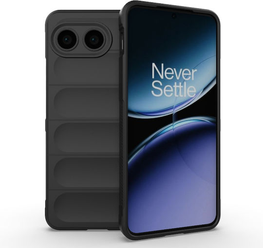 Techsuit Magic Umschlag Rückseite Kunststoff / Silikon Schwarz (OnePlus Nord 4)