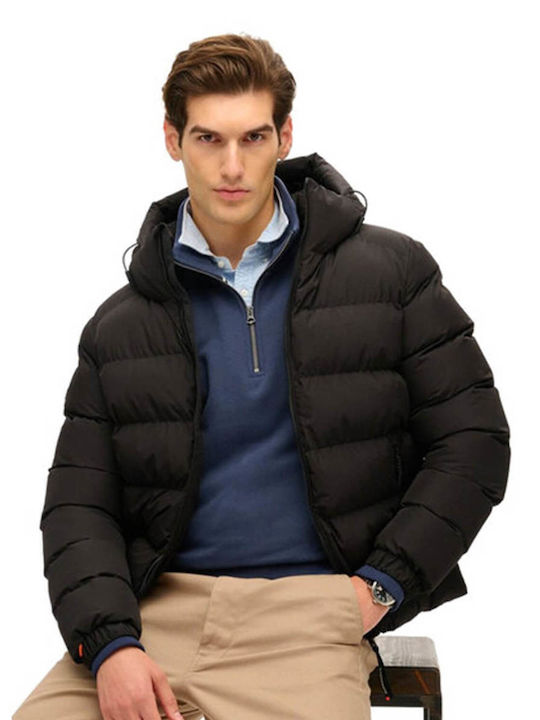 Superdry M D2 Sdcd Μπουφάν Puffer Μαύρο
