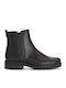 Leder Stiefeletten Damen Schwarz