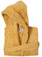 Das Home Casual Hooded Bathrobe Ochre 430gr/m²