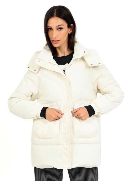 Doca Women's Short Lifestyle Jacket for Winter with Hood ASPRO