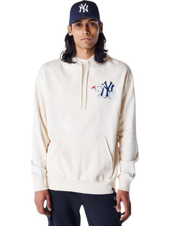 New York Yankees Φούτερ με Κουκούλα Sand
