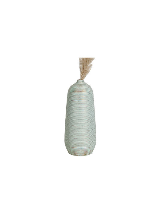 Romimex Decorative Vase Green 17x17x40cm