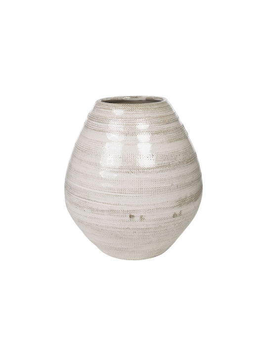 Romimex Decorative Vase Beige 23x23x25cm