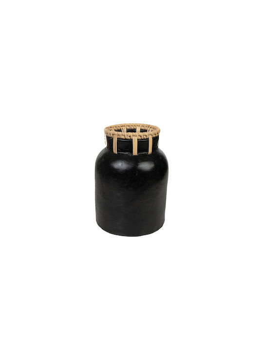 Romimex Decorative Vase Black 15x15x17cm