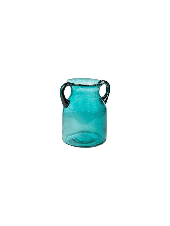 Romimex Decorative Vase Turquoise 14x14x23cm