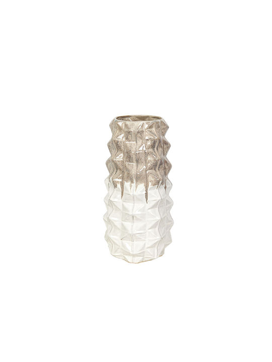 Romimex Decorative Vase White 21x21x39cm