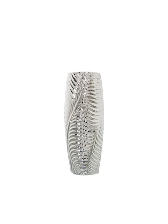 Alexandra House Living Decorative Vase Silver 12x30cm