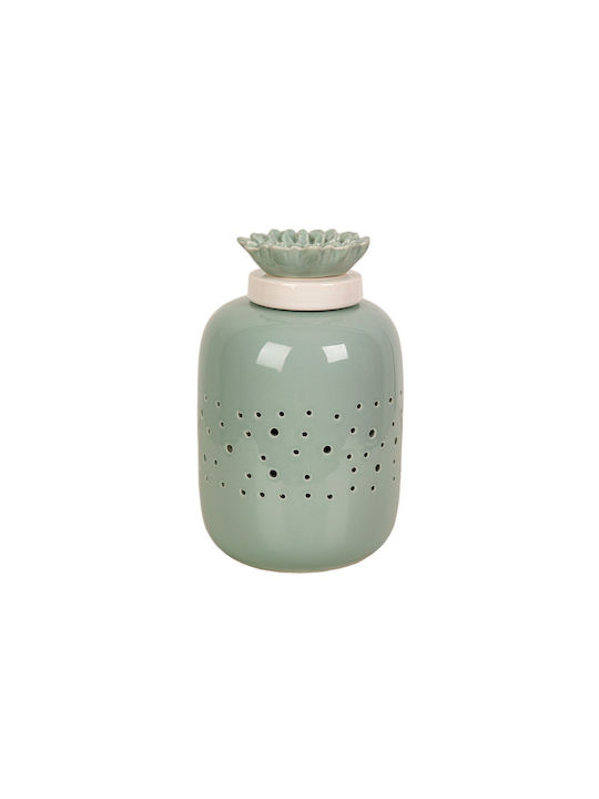 Romimex Vază Decorativă Ceramică Verde 15x15x24cm 1buc