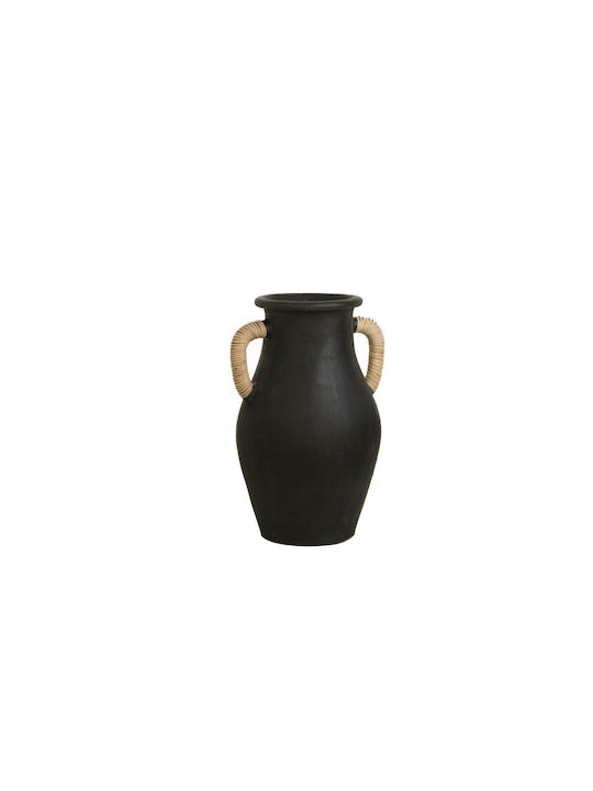 Romimex Decorative Vase Black 20x20x40cm