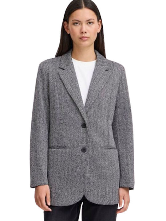 ICHI Damen Blazer Black/White