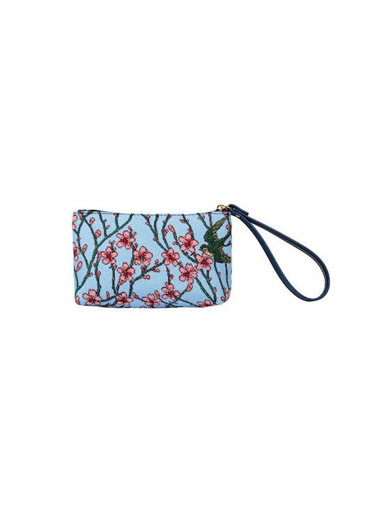 Signare Wristlet Bag – Almond Blossom Swallow