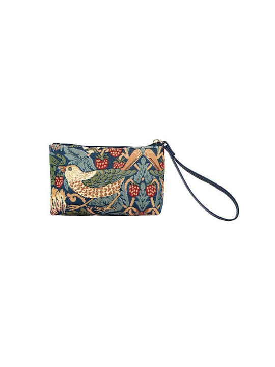 Signare Wristlet – Strawberry Thief Blue