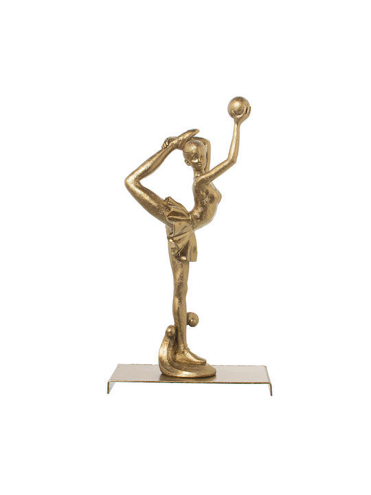 Dekorative Figur Alexandra House Living Gold Kunststoffmaterial Gymnast 12 x 18 x 32 cm