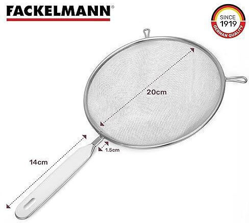 Fackelmann Σουρωτήρι ανοξείδωτο με πλαστική λαβή Ø20cm