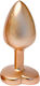 Dream Toys Gleaming Πρωκτική Σφήνα Small Χρυσή ...