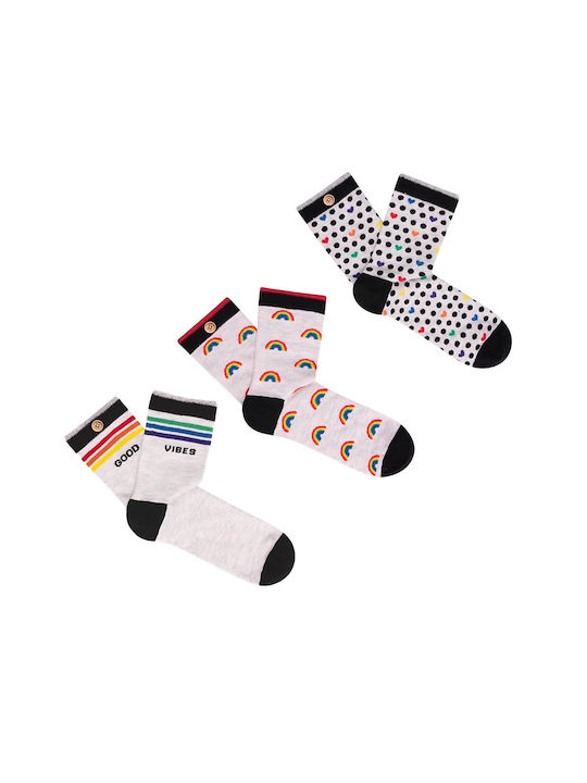 Cabaia Damen Socken Mehrfarbig 3Pack